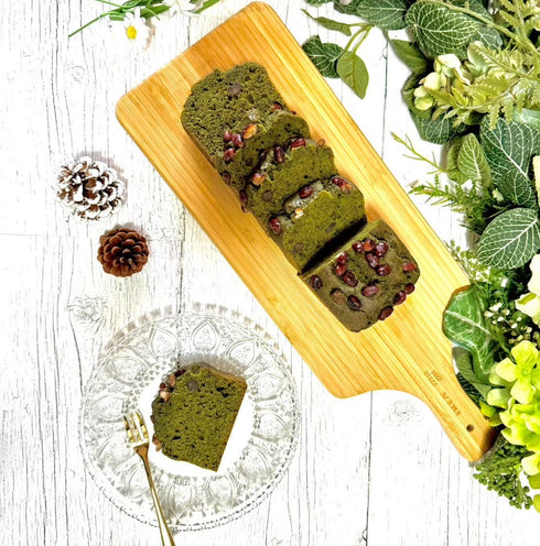 抹茶大納言パウンドケーキ/グルテンフリー・無添加・白砂糖不使用