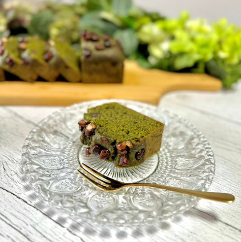 抹茶大納言パウンドケーキ/グルテンフリー・無添加・白砂糖不使用