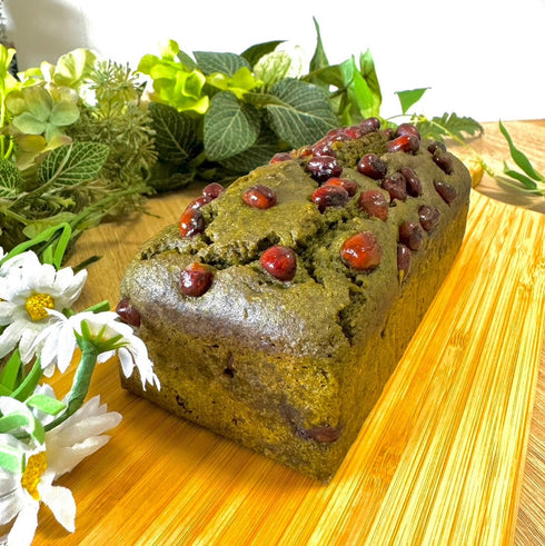 抹茶大納言パウンドケーキ/グルテンフリー・無添加・白砂糖不使用