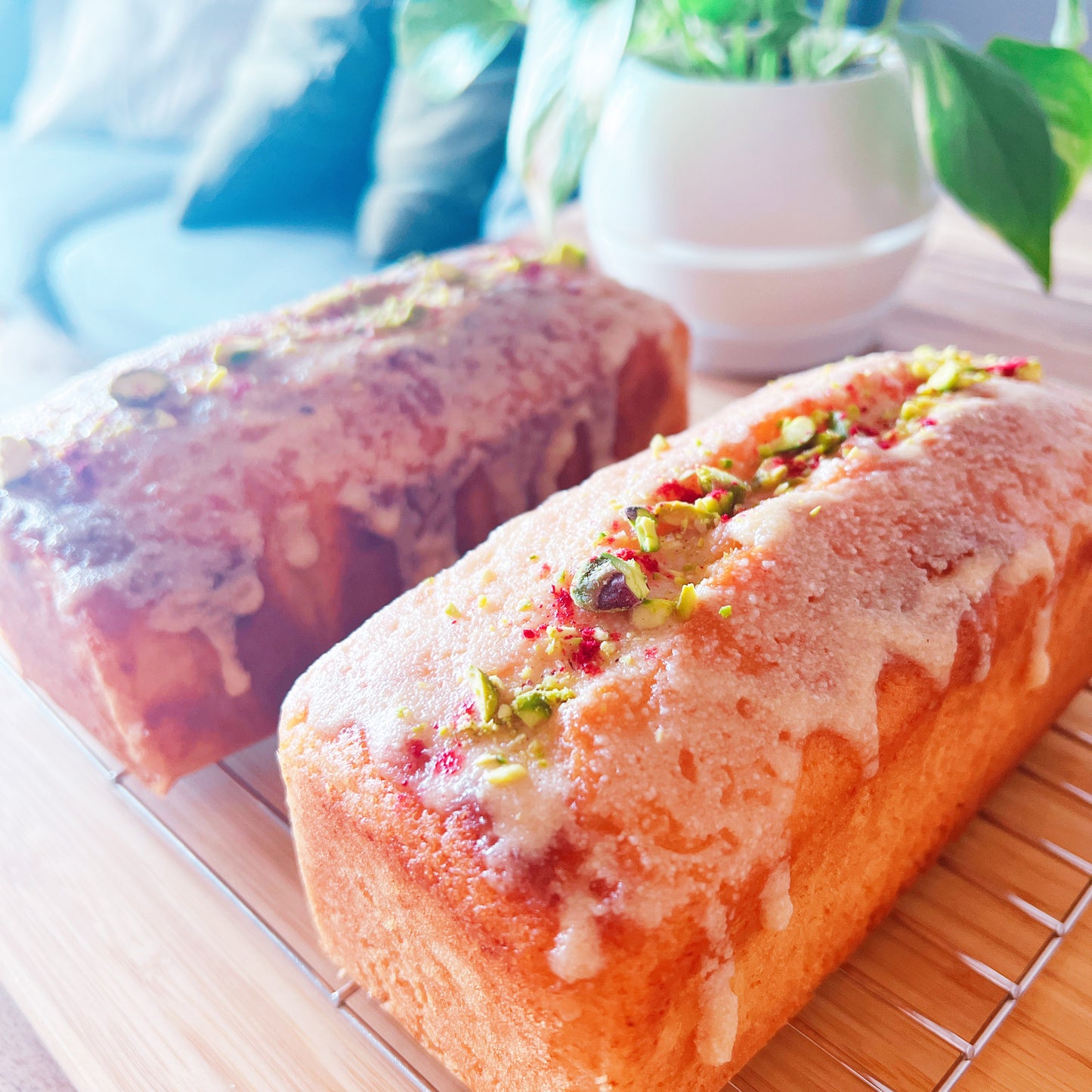 オーガニックレモンとオレンジのグルテンフリーパウンドケーキ/無添加・白砂糖不使用